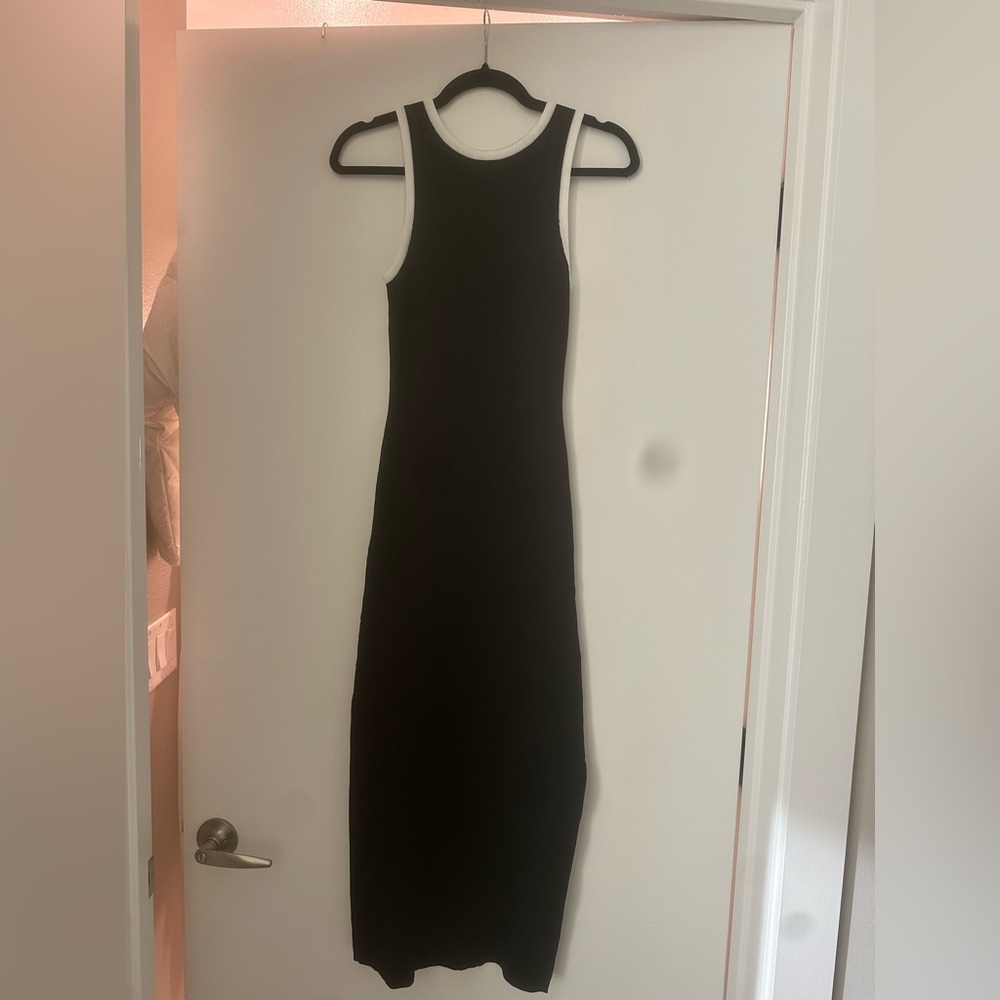 Rails Black and White Midi Dress